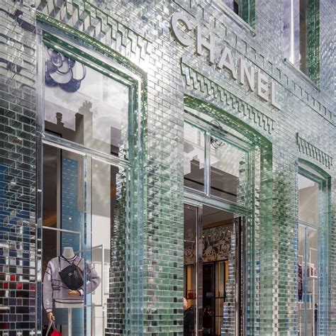 MVRDV replaces Chanel store's traditional facade with glass bricks